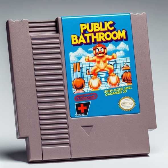 public bathroom nintendo